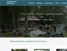 Tablet Screenshot of feriendorf.untershausen.de